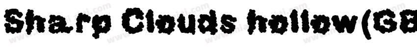 Sharp Clouds hollow(GBK) Fonts-Simp字体转换